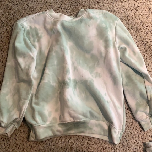 MINT GREEN TYE DYE SWEATSUIT SET - Picture 2 of 5